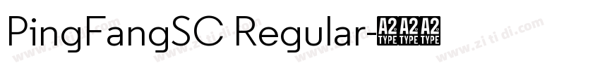 PingFangSC Regular字体转换